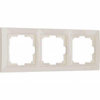 Рамка из пластика на 3 поста WERKEL SNABB BASIC W0032003 слоновая кость Рамка из пластика на 3 поста WERKEL SNABB BASIC W0032003 слоновая кость