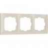 Рамка из пластика на 3 поста WERKEL SNABB BASIC W0032003 слоновая кость