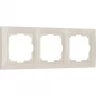 Рамка из пластика на 3 поста WERKEL SNABB BASIC W0032003 слоновая кость