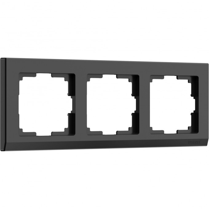 Рамка из пластика на 3 поста WERKEL STARK W0031808 черный a050925 Рамка из пластика на 3 поста WERKEL STARK W0031808 черный a050925