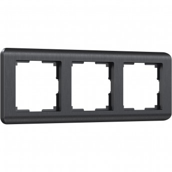 Рамка из пластика на 3 поста WERKEL STREAM W0032104 графит Рамка из пластика на 3 поста WERKEL STREAM W0032104 графит