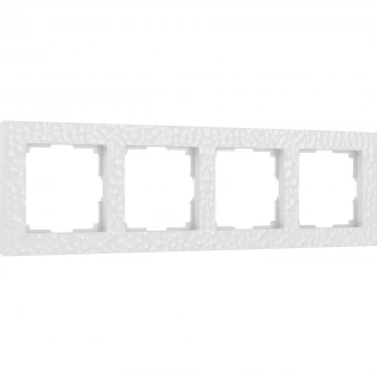 Рамка из пластика на 4 поста WERKEL HAMMER W0042401 белый