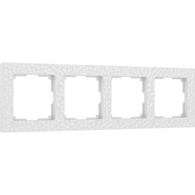 Рамка из пластика на 4 поста WERKEL HAMMER W0042401 белый a052523 Рамка из пластика на 4 поста WERKEL HAMMER W0042401 белый a052523