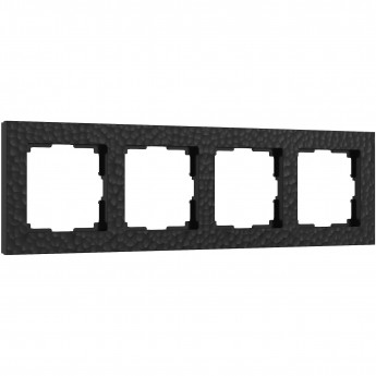Рамка из пластика на 4 поста WERKEL HAMMER W0042408 черный