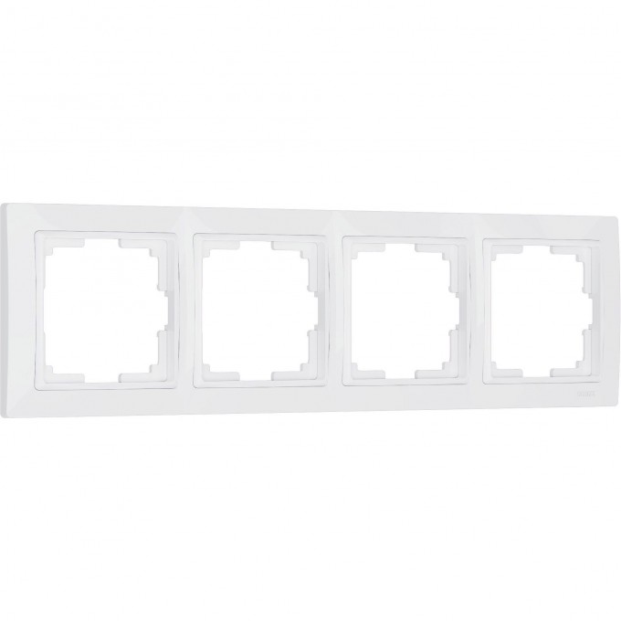 Рамка из пластика на 4 поста WERKEL SNABB BASIC W0042001 белый a051301 Рамка из пластика на 4 поста WERKEL SNABB BASIC W0042001 белый a051301