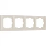 Рамка из пластика на 4 поста WERKEL SNABB BASIC W0042003 слоновая кость