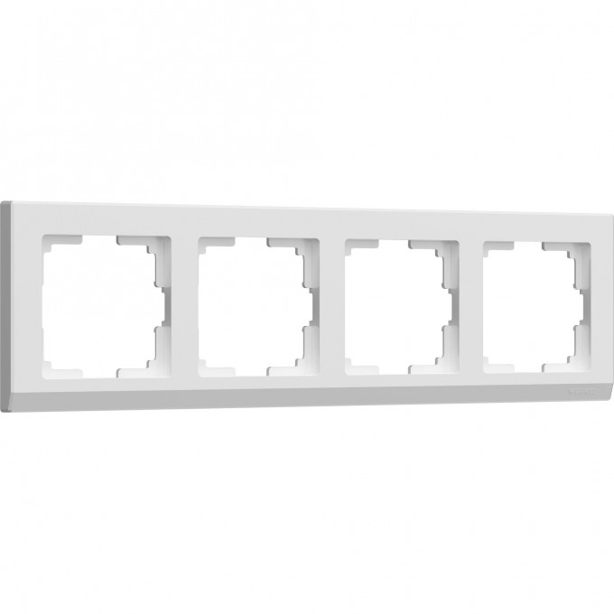 Рамка из пластика на 4 поста WERKEL STARK W0041801 белый a050914 Рамка из пластика на 4 поста WERKEL STARK W0041801 белый a050914