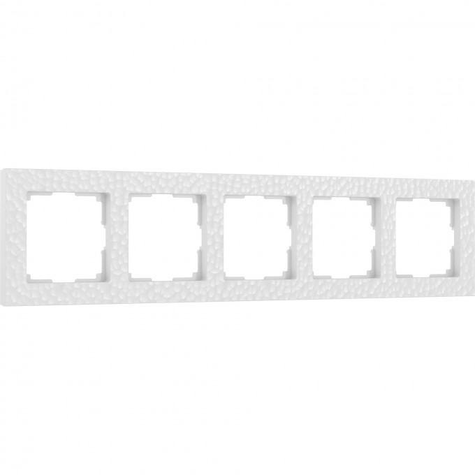 Рамка из пластика на 5 постов WERKEL HAMMER W0052401 белый a052529 Рамка из пластика на 5 постов WERKEL HAMMER W0052401 белый a052529