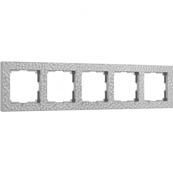 Рамка из пластика на 5 постов WERKEL HAMMER W0052406 серебряный a052530 Рамка из пластика на 5 постов WERKEL HAMMER W0052406 серебряный a052530