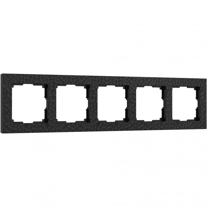 Рамка из пластика на 5 постов WERKEL HAMMER W0052408 черный a052531 Рамка из пластика на 5 постов WERKEL HAMMER W0052408 черный a052531