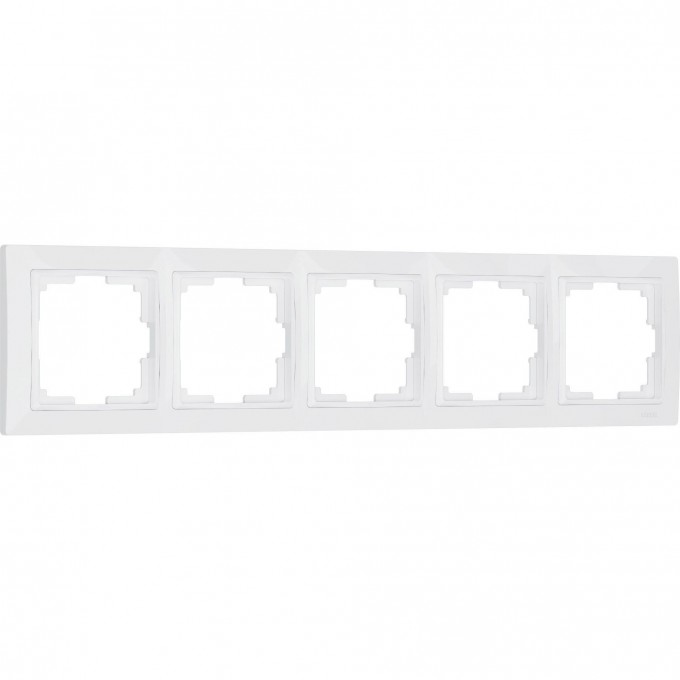 Рамка из пластика на 5 постов WERKEL SNABB BASIC W0052001 белый a051300 Рамка из пластика на 5 постов WERKEL SNABB BASIC W0052001 белый a051300