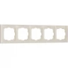 Рамка из пластика на 5 постов WERKEL SNABB BASIC W0052003 слоновая кость