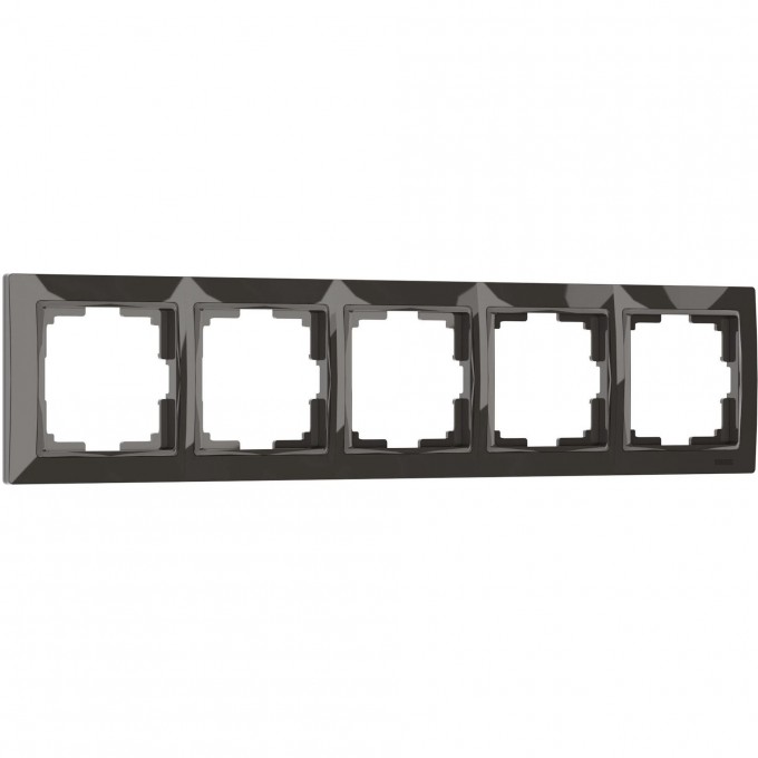Рамка из пластика на 5 постов WERKEL SNABB BASIC W0052007 серо-коричневый a051302 Рамка из пластика на 5 постов WERKEL SNABB BASIC W0052007 серо-коричневый a051302