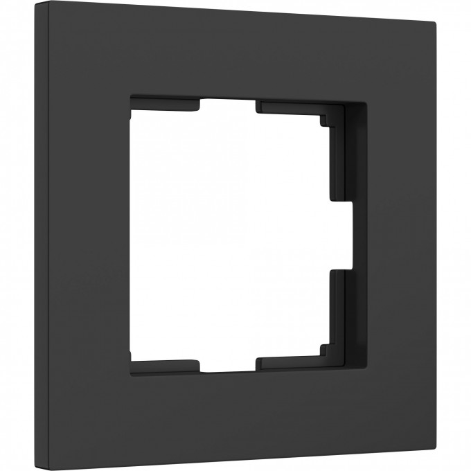 Рамка из поликарбоната WERKEL SLAB W0012908 на 1 пост, черный матовый a062799 Рамка из поликарбоната WERKEL SLAB W0012908 на 1 пост, черный матовый a062799