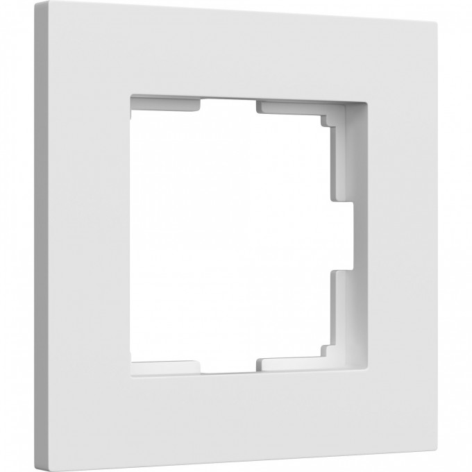 Рамка из поликарбоната WERKEL SLAB W0012961 на 1 пост, белый матовый a062793 Рамка из поликарбоната WERKEL SLAB W0012961 на 1 пост, белый матовый a062793