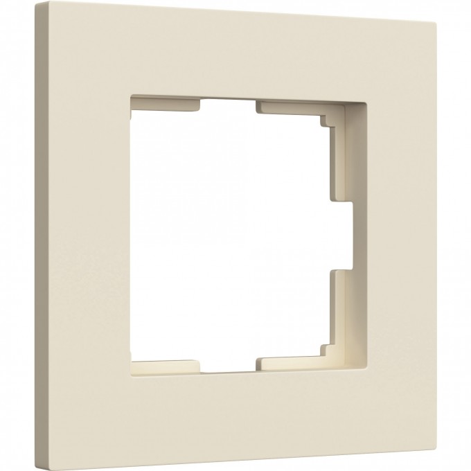 Рамка из поликарбоната WERKEL SLAB W0012962 на 1 пост, айвори матовый a062805 Рамка из поликарбоната WERKEL SLAB W0012962 на 1 пост, айвори матовый a062805