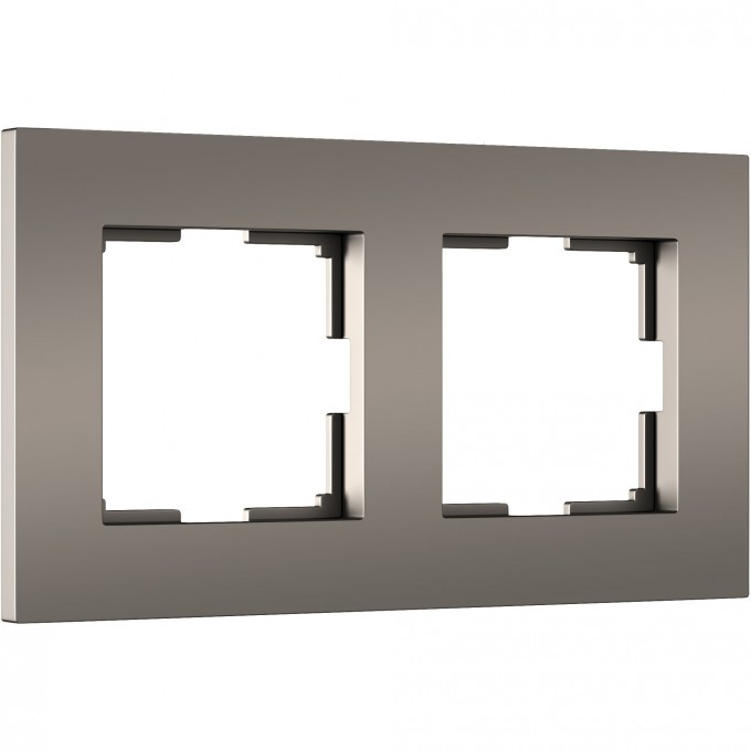 Рамка из поликарбоната WERKEL SLAB W0022963 на 2 поста, бронза матовый a062812 Рамка из поликарбоната WERKEL SLAB W0022963 на 2 поста, бронза матовый a062812