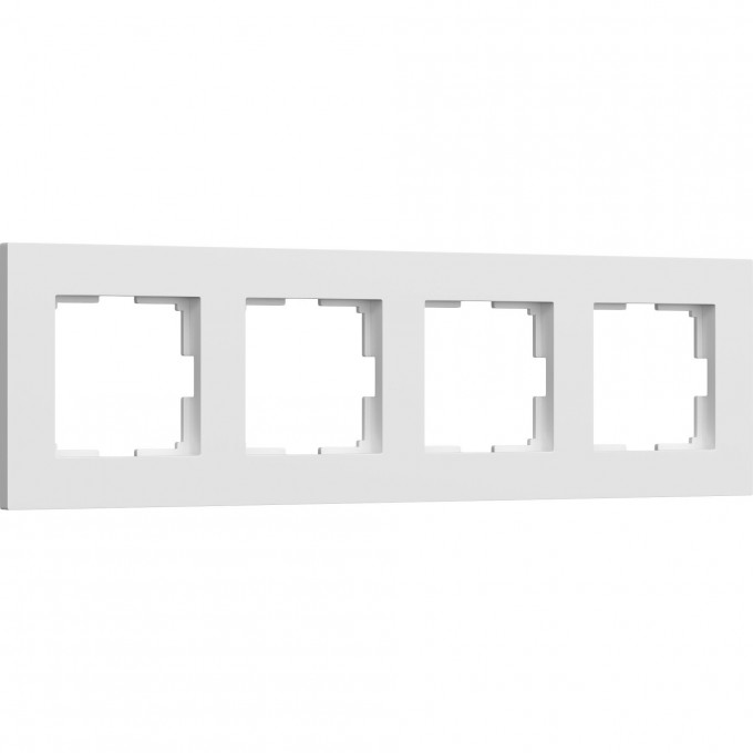 Рамка из поликарбоната WERKEL SLAB W0042961 на 4 поста, белый матовый a062797 Рамка из поликарбоната WERKEL SLAB W0042961 на 4 поста, белый матовый a062797