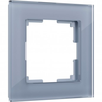 Рамка из стекла на 1 пост WERKEL FAVORIT W0011115 серый Рамка из стекла на 1 пост WERKEL FAVORIT W0011115 серый