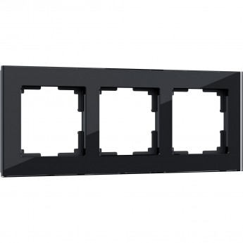 Рамка из стекла на 3 поста WERKEL FAVORIT W0031108 черный