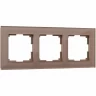 Рамка из стекла на 3 поста WERKEL FAVORIT W0031142 латте a058820