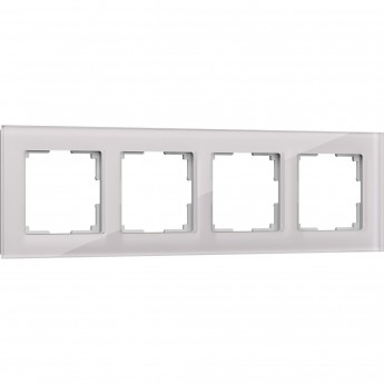 Рамка из стекла на 4 поста WERKEL FAVORIT W0041117 дымчатый