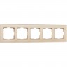 Рамка из стекла на 5 постов WERKEL FAVORIT W0051111 шампань a050795