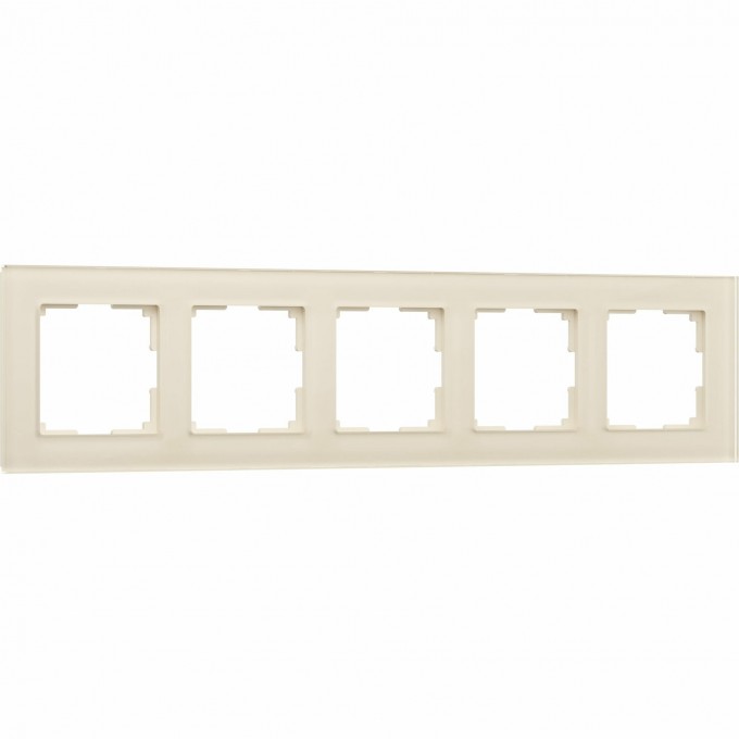 Рамка из стекла на 5 постов WERKEL FAVORIT W0051141 молочный a058817 Рамка из стекла на 5 постов WERKEL FAVORIT W0051141 молочный a058817