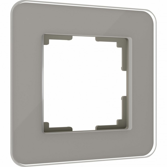 Рамка из стекла WERKEL ELITE W0012417 на 1 пост, дымчатый a057874 Рамка из стекла WERKEL ELITE W0012417 на 1 пост, дымчатый a057874
