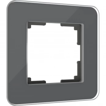 Рамка из стекла WERKEL ELITE W0012440 на 1 пост, графит