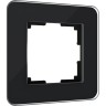 Рамка из стекла WERKEL ELITE W0012448 на 1 пост, черный a063819
