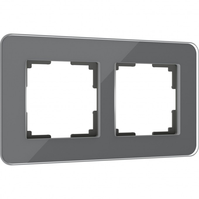 Рамка из стекла WERKEL ELITE W0022440 на 2 поста, графит a057879 Рамка из стекла WERKEL ELITE W0022440 на 2 поста, графит a057879