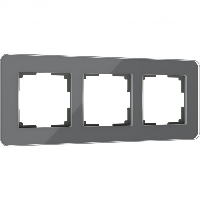 Рамка из стекла WERKEL ELITE W0032440 на 3 поста, графит a057880 Рамка из стекла WERKEL ELITE W0032440 на 3 поста, графит a057880