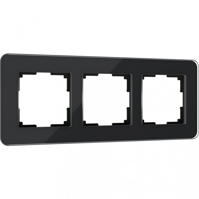 Рамка из стекла WERKEL ELITE W0032448 на 3 поста, черный a063821 Рамка из стекла WERKEL ELITE W0032448 на 3 поста, черный a063821