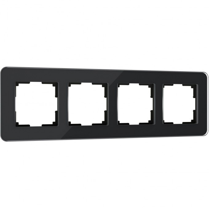 Рамка из стекла WERKEL ELITE W0042448 на 4 поста, черный a063822 Рамка из стекла WERKEL ELITE W0042448 на 4 поста, черный a063822
