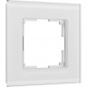 Рамка из стекла WERKEL SENSO W0013101 на 1 пост, белый