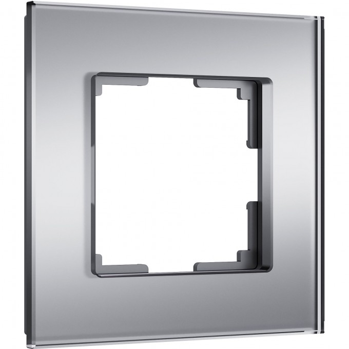 Рамка из стекла WERKEL SENSO W0013106 на 1 пост, серебряный a064568 Рамка из стекла WERKEL SENSO W0013106 на 1 пост, серебряный a064568