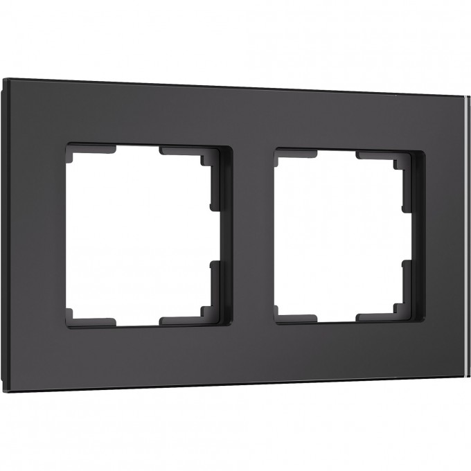 Рамка из стекла WERKEL SENSO W0023108 на 2 поста, черный a064573 Рамка из стекла WERKEL SENSO W0023108 на 2 поста, черный a064573