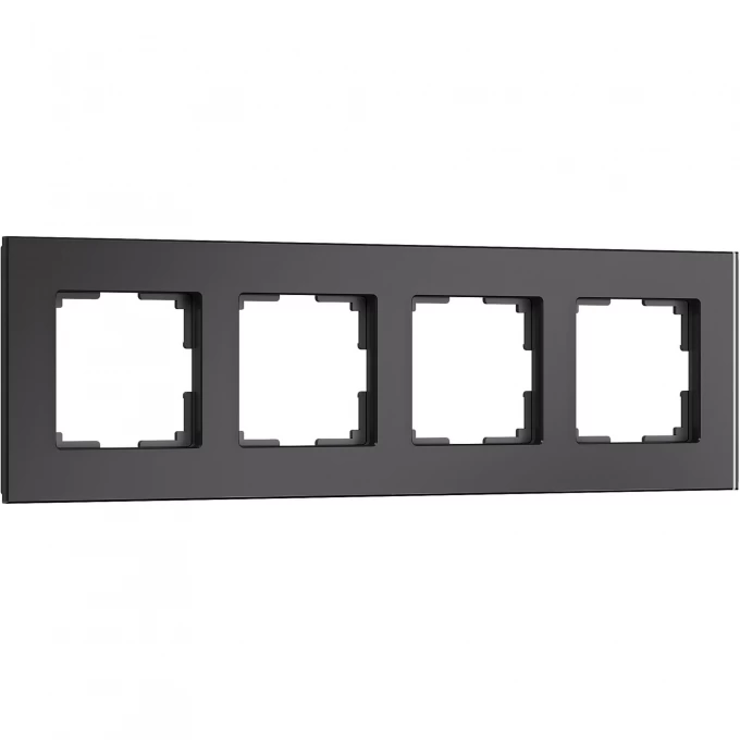 Рамка из стекла WERKEL SENSO W0043108 на 4 поста, черный a064575 Рамка из стекла WERKEL SENSO W0043108 на 4 поста, черный a064575