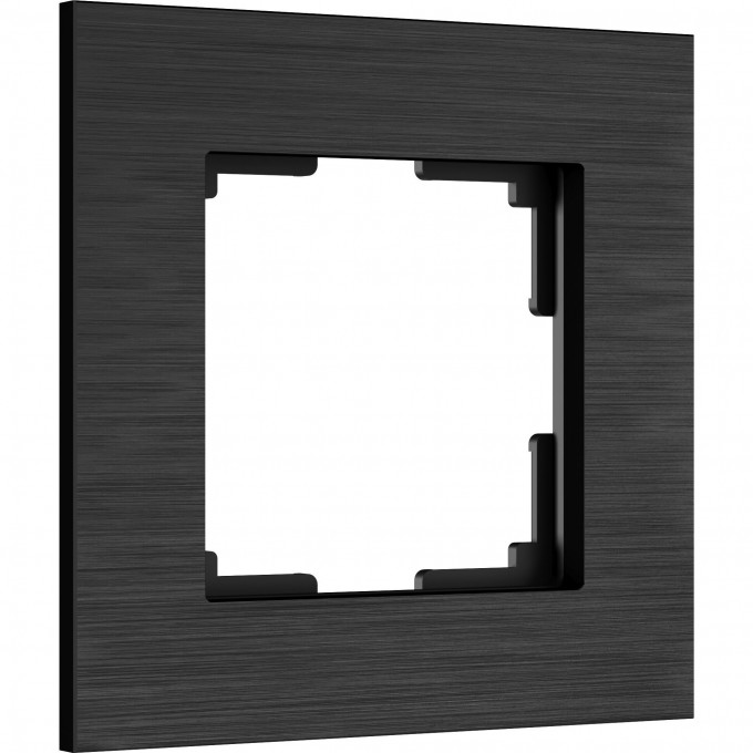 Рамка на 1 пост WERKEL ALUMAX W0013508 черный алюминий a066329 Рамка на 1 пост WERKEL ALUMAX W0013508 черный алюминий a066329