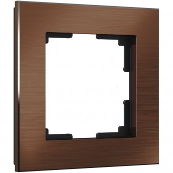 Рамка на 1 пост WERKEL ALUMINIUM W0011714 (коричневый алюминий) Рамка на 1 пост WERKEL ALUMINIUM W0011714 (коричневый алюминий)