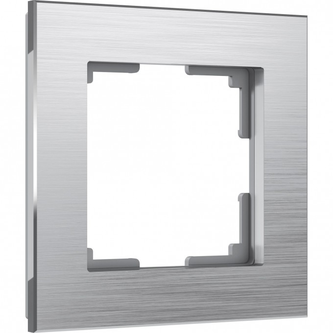 Рамка на 1 пост WERKEL ALUMINIUM WL11-Frame-01 (алюминий) a033739 Рамка на 1 пост WERKEL ALUMINIUM WL11-Frame-01 (алюминий) a033739