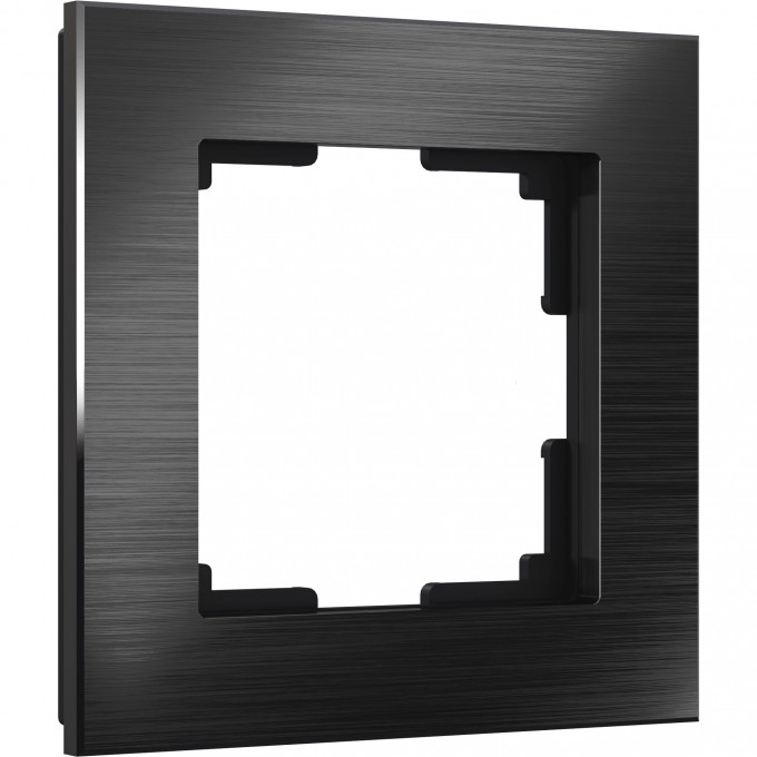 Рамка на 1 пост WERKEL ALUMINIUM WL11-Frame-01 (черный алюминий) a039116 Рамка на 1 пост WERKEL ALUMINIUM WL11-Frame-01 (черный алюминий) a039116
