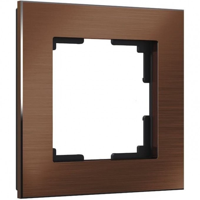 Рамка на 1 пост WERKEL ALUMINIUM WL11-Frame-01 (коричневый алюминий) a033745 Рамка на 1 пост WERKEL ALUMINIUM WL11-Frame-01 (коричневый алюминий) a033745