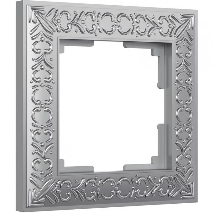 Рамка на 1 пост WERKEL ANTIK W0011522 (матовый хром) a050936 Рамка на 1 пост WERKEL ANTIK W0011522 (матовый хром) a050936