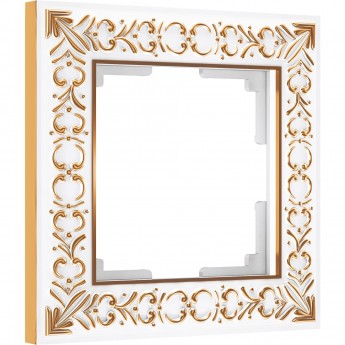 Рамка на 1 пост WERKEL ANTIK WL07-Frame-01 (белое золото) Рамка на 1 пост WERKEL ANTIK WL07-Frame-01 (белое золото)