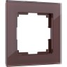 Рамка на 1 пост WERKEL FAVORIT WL01-Frame-01 (мокко, стекло) a031792