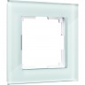 Рамка на 1 пост WERKEL FAVORIT WL01-Frame-01 (натуральное стекло, стекло) a031475