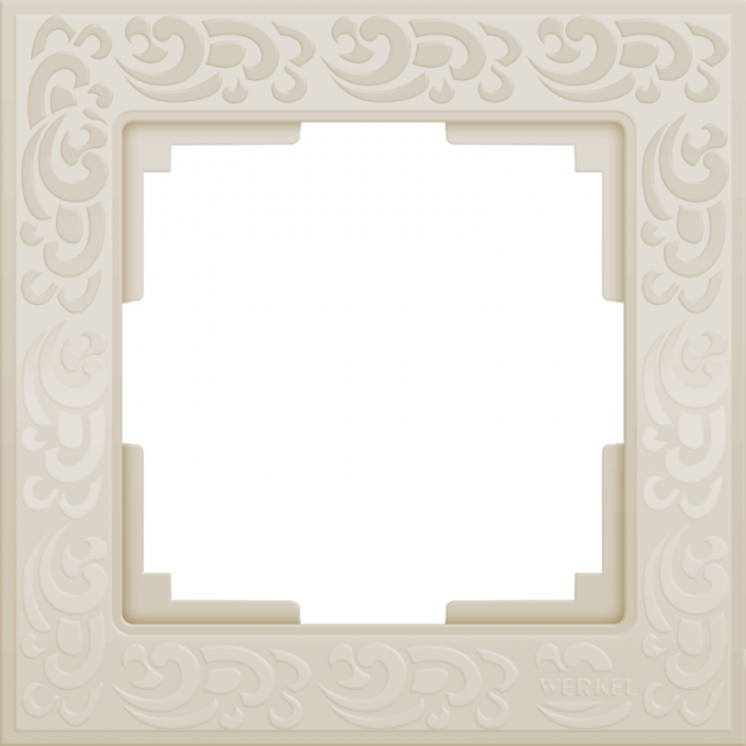 Рамка на 1 пост WERKEL FLOCK WL05-Frame-01-ivory (слоновая кость) a028982 Рамка на 1 пост WERKEL FLOCK WL05-Frame-01-ivory (слоновая кость) a028982