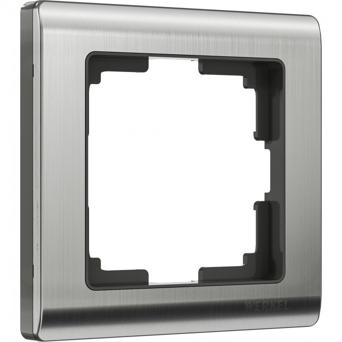 Рамка на 1 пост WERKEL METALLIC WL02-Frame-01 (глянцевый никель) a028859 Рамка на 1 пост WERKEL METALLIC WL02-Frame-01 (глянцевый никель) a028859